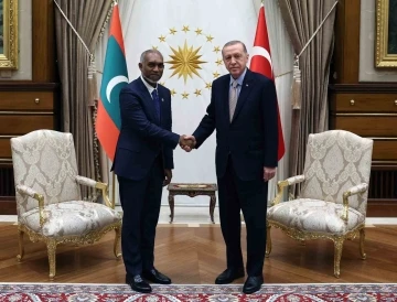 Cumhurbaşkanı Erdoğan, Maldivler Cumhurbaşkanı Muhammed Muizzu ile bir araya geldi.
