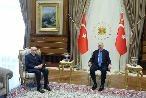 Cumhurbaşkanı Erdoğan, MHP Genel Başkanı Bahçeli ile görüştü
