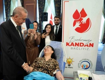 Cumhurbaşkanı Erdoğan &quot;Kan Ver Hayat Ver&quot; programına katıldı
