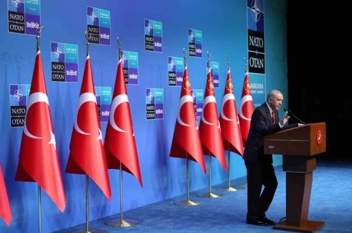 Cumhurbaşkanı Erdoğan: "NATO birbirine bağımlı &uuml;lkelerin değil, birbirine g&uuml;&ccedil; katan m&uuml;ttefiklerin ittifakı olmalıdır"
