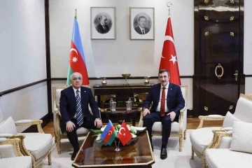 Cumhurbaşkanı Yardımcısı Yılmaz, Azerbaycan Başbakanı Asadov ile görüştü
