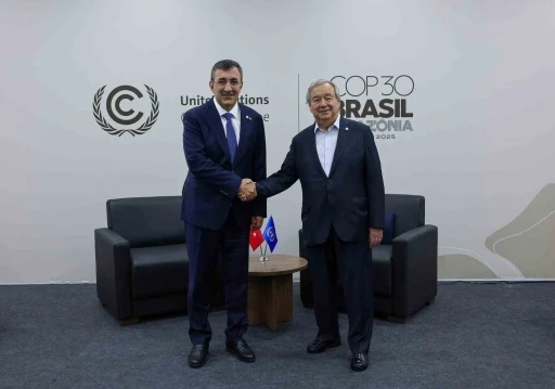 Cumhurbaşkanı Yardımcısı Yılmaz, Guterres ile görüştü
