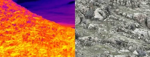 Dağ ke&ccedil;ileri termal dron ile g&ouml;r&uuml;nt&uuml;lendi
