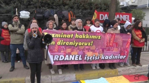 Dardanel iş&ccedil;ileri eylemlerin 9&rsquo;uncu g&uuml;n&uuml;nde: "Sermayeleri soframızdan &ccedil;aldıkları ekmekle b&uuml;y&uuml;yor"
