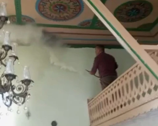 Darende&rsquo;de camide korkutan yangın
