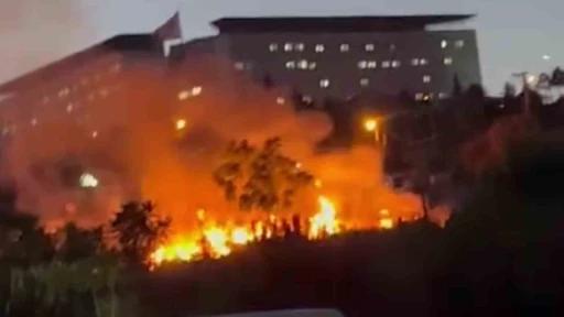 Darıca Millet Bahçesi’nde çıkan yangın söndürüldü
