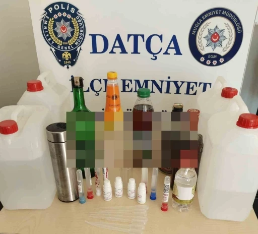 Datça'da Kaçak Alkol Baskını