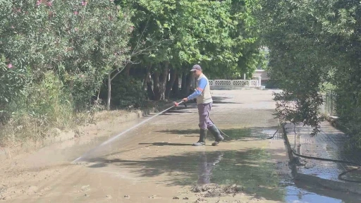 Davutlar&rsquo;ın sokaklarında bayram temizliği
