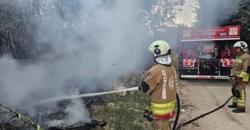 Defne&rsquo;de sazlık alan yangını b&uuml;y&uuml;meden s&ouml;nd&uuml;r&uuml;ld&uuml;
