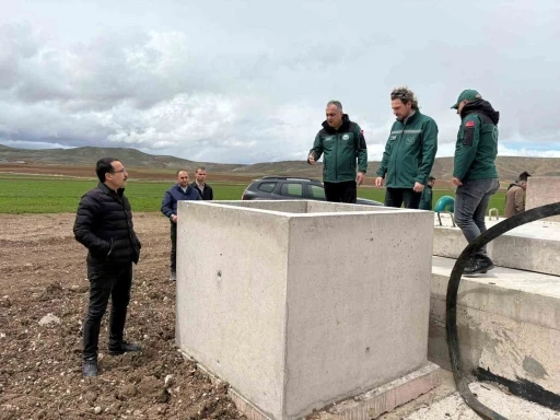 Demir&ouml;z&uuml; sulaması tamamlama inşaatında &ccedil;alışmalar s&uuml;r&uuml;yor
