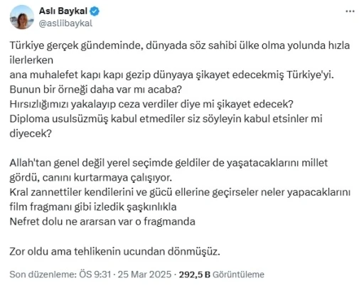 Deniz Baykal’ın kızından CHP’ye sert eleştiri
