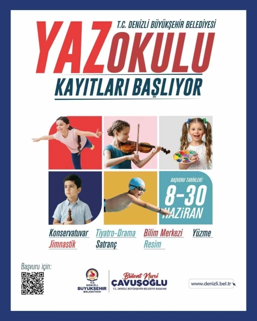 Denizli B&uuml;y&uuml;kşehirin yaz okulu kayıtları başlıyor
