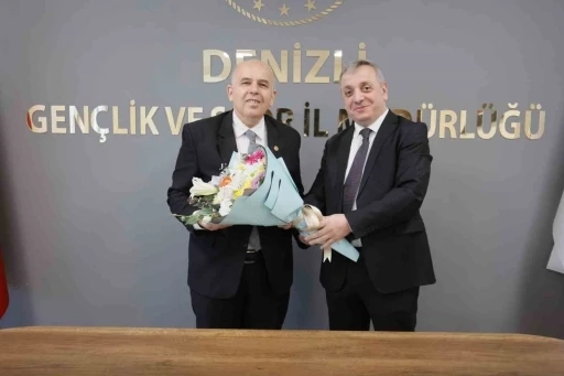 Denizli Gençlik ve Spor Müdürlüğünde bayrak değişimi
