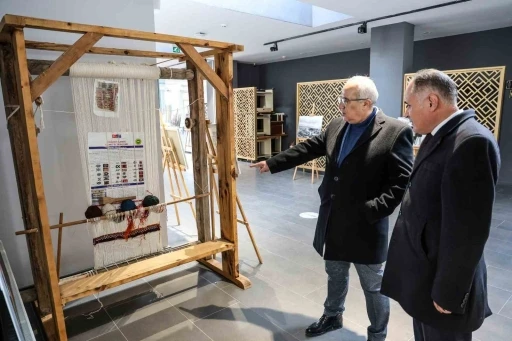 Denizli İl K&uuml;lt&uuml;r ve Turizm M&uuml;d&uuml;r&uuml; &Ouml;zel, &Ccedil;ameli Belediye Başkanı Arslan&rsquo;ı ziyaret etti
