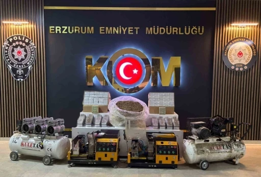 Depoyu sigara imalathanesine d&ouml;n&uuml;şt&uuml;rd&uuml;ler, polis baskın yapınca yakayı ele verdiler
