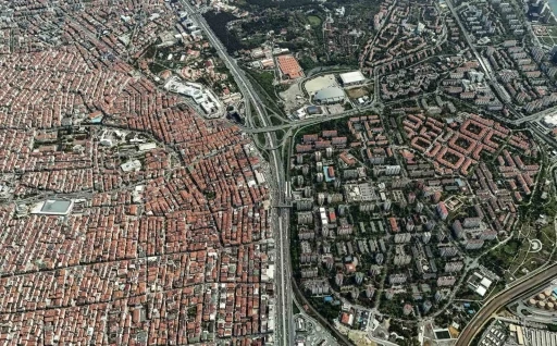 Depremle gündeme gelen iki farklı İstanbul şehirleşmesi havadan görüntülendi
