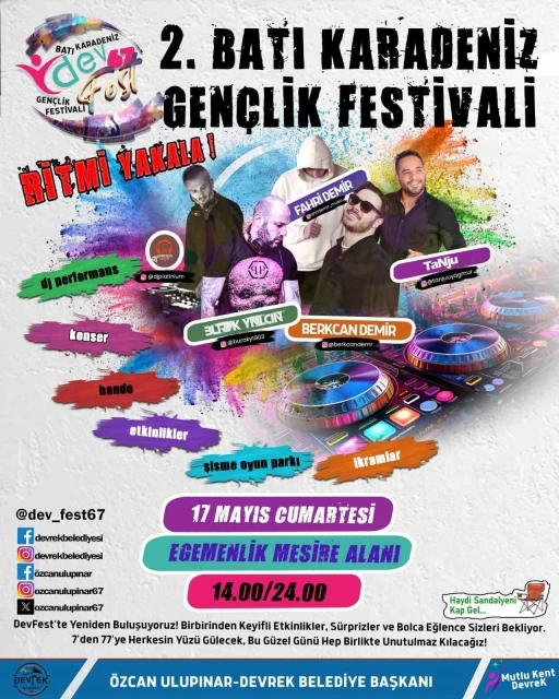Devrek Belediyesi’nden Gençlik Festivali Öncesi Egemenlik Alanı’nda yoğun mesai
