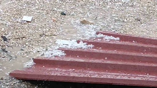 Dicle’de dolu yağışı etkili oldu
