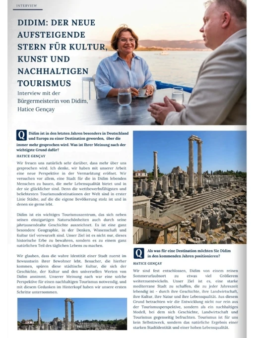 Didim, Almanya&rsquo;daki bir dergide tanıtıldı
