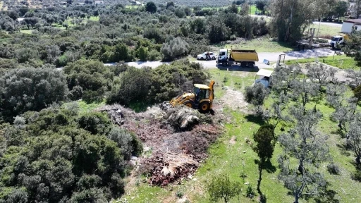 Didim Belediyesi ekiplerinden temizlik &ccedil;alışması
