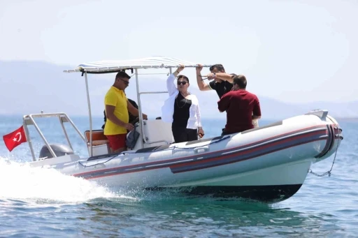 Didim’de gerçeğini aratmayan cankurtaran tatbikatı gerçekleştirildi
