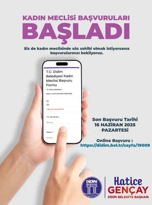 Didim’de Kadın Meclisi başvuruları başladı
