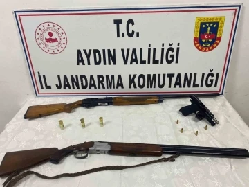 Didim’de ruhsatsız tabanca ve av tüfeği ele geçirildi
