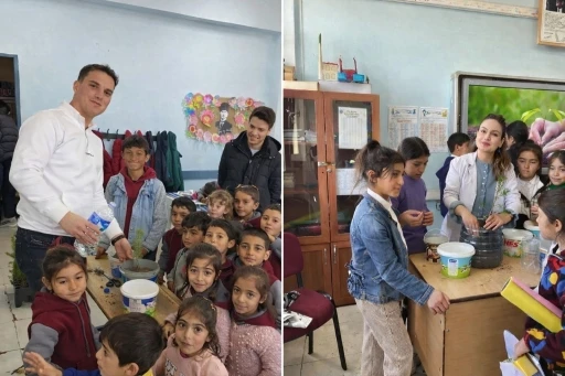 Diyadin&rsquo;de minik eller toprağa umut ekti
