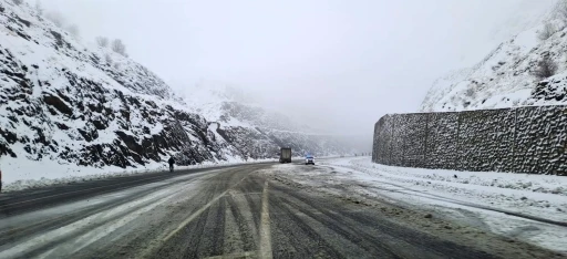 Diyarbakır&rsquo;da kar yağışı etkili oldu, bazı ara&ccedil;lar yolda kaldı
