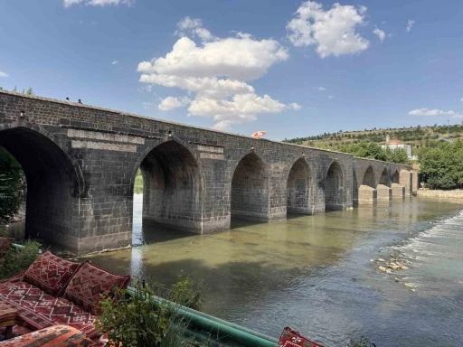 Diyarbakır&rsquo;da sıcaklığın 40 dereceyi bulmasıyla tarihi mekanlar boş kaldı
