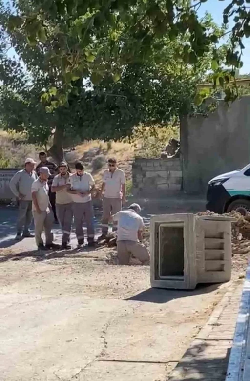 Doğalgaz borusu zarar gördü, korku dolu anlar yaşandı
