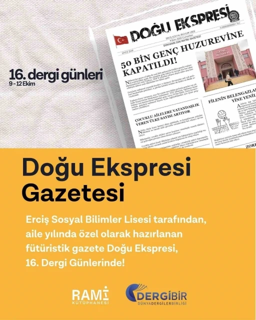 Doğu Ekspresi Gazetesi, Dergi Günleri’nde okurlarıyla buluşacak

