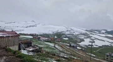 Doğu Karadeniz yaylalarında kış geri döndü
