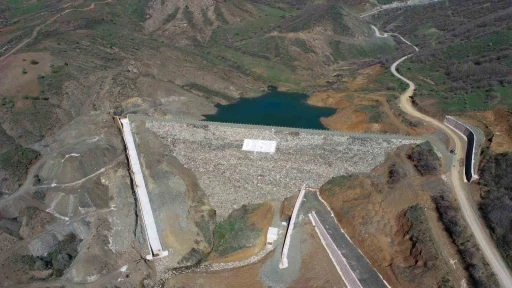Dövmekaya Göleti sulama inşaatının geçici kabulü gerçekleştirildi
