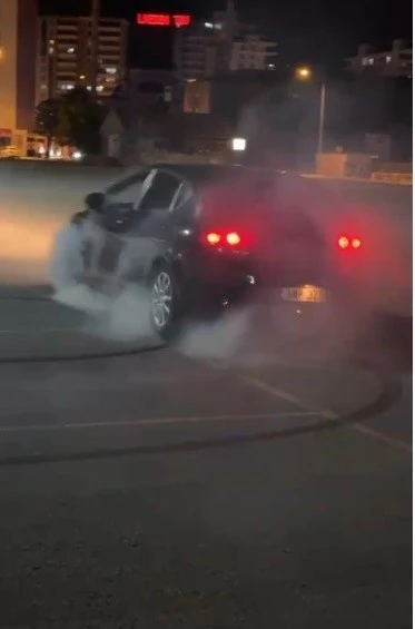 Drift atıp video çektiren sürücüye 55 bin lira ceza
