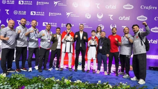 D&uuml;nya Gen&ccedil;ler Taekwondo Şampiyonası&rsquo;nda &ccedil;ifte bronz
