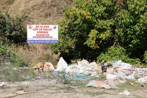 Duyarsız vatandaşlar uyarı tabelalarına aldırış etmedi
