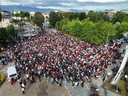 D&uuml;zce&rsquo;de milli ma&ccedil; heyecanı
