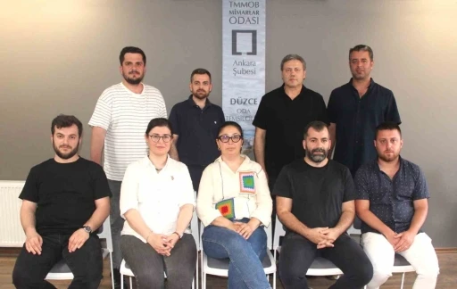 D&uuml;zce Mimarlar Odasında g&ouml;rev dağılımı yapıldı
