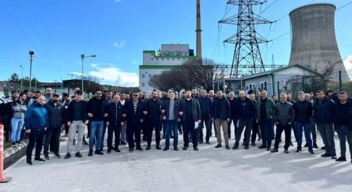 (D&uuml;zeltme) K&uuml;tahya Tun&ccedil;bilek&rsquo;te elektrik &uuml;retim iş&ccedil;ileri eylemde
