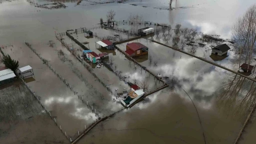 Edirne&rsquo;de taşkının izleri havadan g&ouml;r&uuml;nt&uuml;lendi
