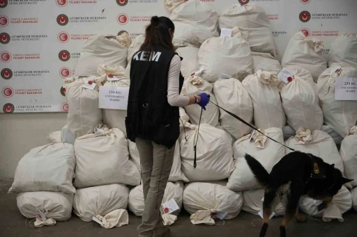 Edirne Kapıkule’de X-ray taraması yapılan otobüste 233 kilo esrar ele geçirildi
