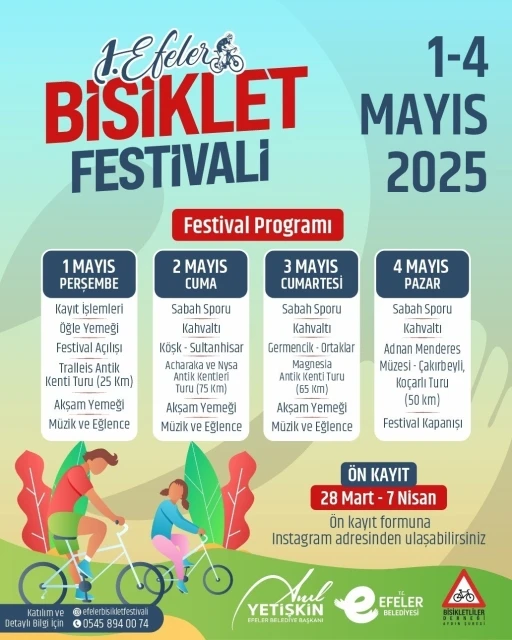 Efeler’de Bisiklet Festivali için geri sayım başladı
