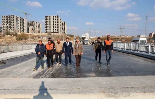 Eğri&ccedil;ay K&ouml;pr&uuml;s&uuml; şantiye alanı incelendi
