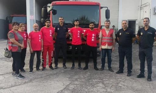Elazığ belediyesi itfaiyesinden sar ekibine destek eğitimi
