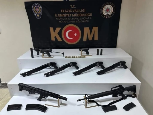 Elazığ&rsquo;da 8 adet ruhsatsız silah ele ge&ccedil;irildi: 1 tutuklama