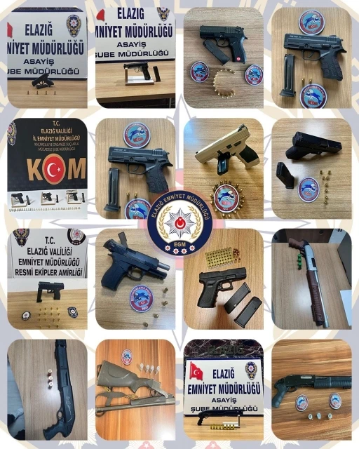 Elazığ’da mart ayında ruhsatsız silah taşıyan 35 kişi yakalandı
