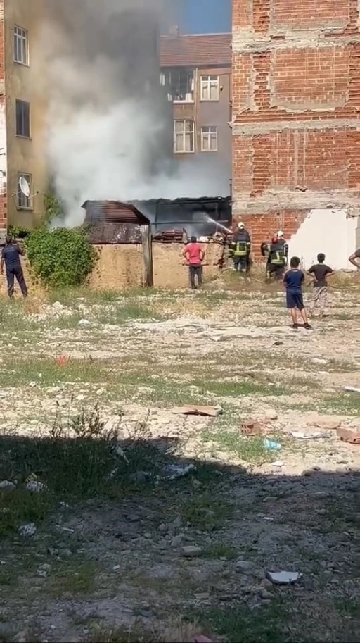 Elazığ’da odunluk yangını söndürüldü
