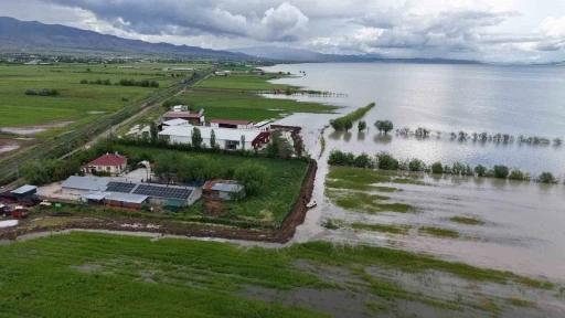 Elazığ&rsquo;da &uuml;reticiler tedirgin: &Ccedil;iftlikleri suyun altında kalmasın diye n&ouml;bet tutuyorlar
