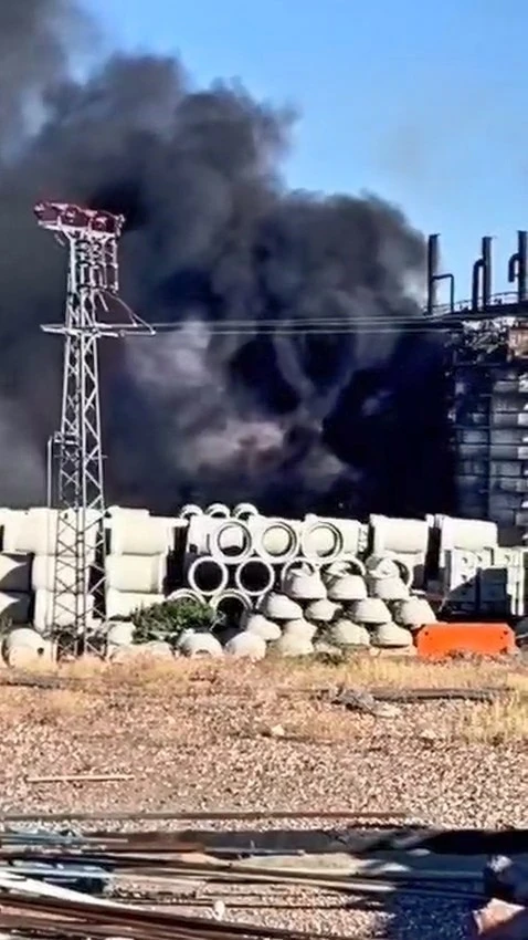 Elazığ OSB’de korkutan yangın
